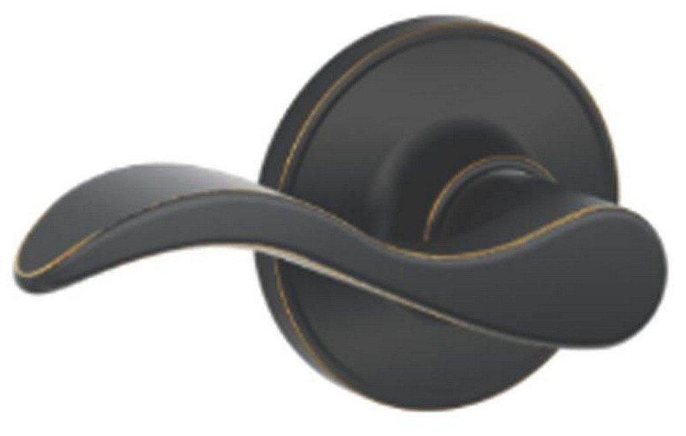 Schlage J10SEV716 Seville Hall and Closet Lever, Aged Bronze